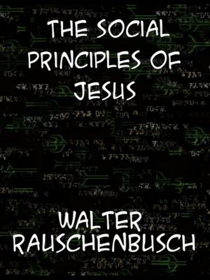 cover image of Social Principles of Jesus